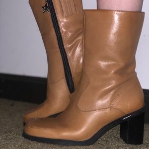 90s Vintage Tommy Hilfiger Leather Ankle Boots